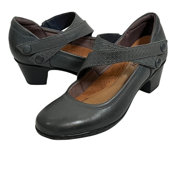 Rockport Shoes - Cobb Hill Rockport Womens Shoes Size 6.5 Leather Kailyn Maryjane Comfort Heels